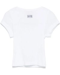 Jean Paul Gaultier - Crop Baby Tee With "Gaultier" Patch - Lyst