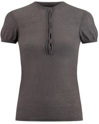 Paloma Wool - Don Buttoned T-Shirt - Lyst