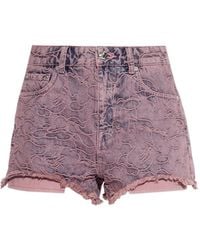 A Bathing Ape - Short Frangé À Broderies - Lyst
