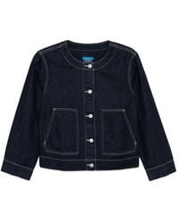 SPORT b. by agnès b. - Logo-Patch Denim Jacket - Lyst