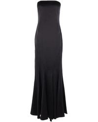 Max Mara - Boned Silk-Satin Maxi Dress - Lyst