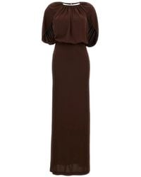 Des Phemmes - Draped Maxi Dress - Lyst