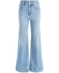 Alice + Olivia - High-waited Wide-leg Jeans - Lyst