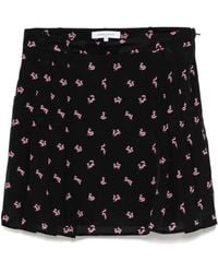 Maison Kitsuné - Pleated Mini Skirt - Lyst