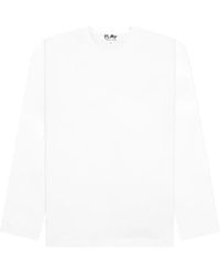 COMME DES GARÇONS PLAY - X The Artist Invader Heart-Patch Long-Sleeve T-Shirt - Lyst
