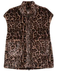 ZOE Paris - Chaleco Reversible Con Estampado De Leopardo - Lyst