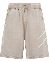 Philipp Plein - Washed Crackle-Scratch Shorts - Lyst