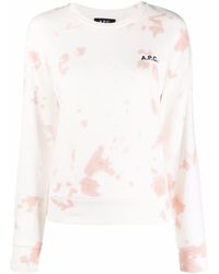 A.P.C. - Sweatshirt mit Farbklecks-Print - Lyst