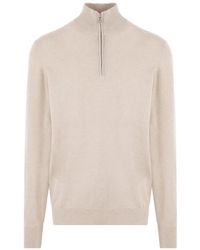 Brunello Cucinelli - Pull À Col Zippé - Lyst