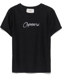 Coperni - Crystal Embellished-Logo T-Shirt - Lyst