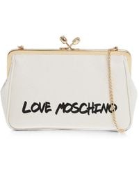 Moschino - Logo-Print Clutch Bag - Lyst