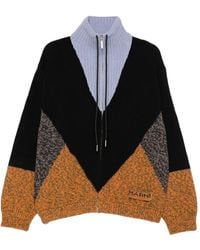 Marni - Colour-Block Intarsia-Knit Sweater - Lyst