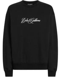 Dolce & Gabbana - Cotton Sweatshirt With Logo - Lyst