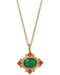 Ottoman Hands - Raina Crystal-Pendant Necklace - Lyst