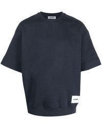Jil Sander - Logo-patch Short-sleeve Sweatshirt - Lyst