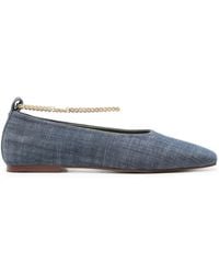 MARIA LUCA - Augusta Denim Ballerina Shoes - Lyst