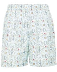Drole de Monsieur - Badeshorts Mit Logo-Print - Lyst