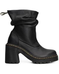 Dr. Martens - Kasey Lo Slouchy Leather Ankle Boots - Lyst