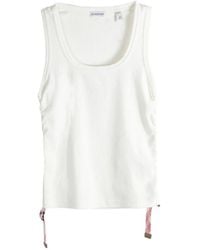 Burberry - Festival Cotton Blend Tank Top - Lyst