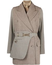 Fendi - Houndstooth Double-breasted Blazer - Lyst