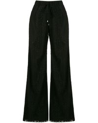 Olympiah Tournesol Lace Wide-leg Trousers - Black