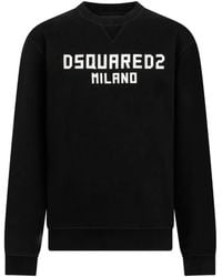 DSquared² - Milano Cool Fit Crew Neck Sweatshirt - Lyst
