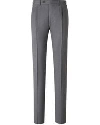 Canali - Wollen Broek Met Riemlussen - Lyst