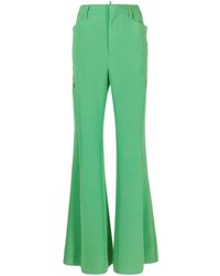 DSquared² - Cut-out Mesh Detail Flared Trousers - Lyst