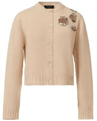 Fabiana Filippi - Cropped Knit Cardigan With Decorative Embellishments - Lyst