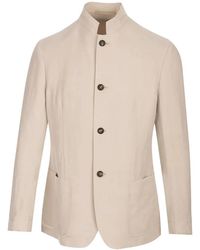 Eleventy - Mandarin-Collar Button-Up Blazer - Lyst