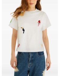FARM Rio - Cool Day Embroidered T-Shirt - Lyst