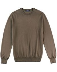 Fay - Round-Neck Cotton Sweater - Lyst