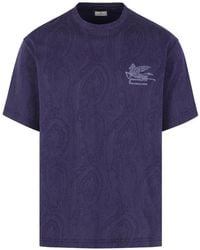 Etro - Camiseta Con Motivo De Cachemira - Lyst