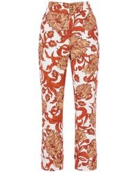 La DoubleJ - Hendrix Straight Cropped Broek - Lyst