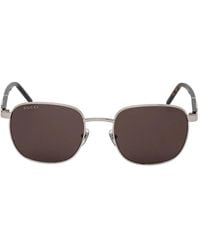 Gucci - Sonnenbrille Mit Eckigem Gestell - Lyst