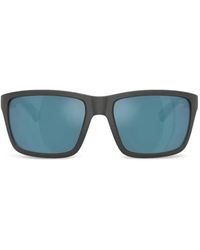 Burberry - Check-Pattern Square-Frame Sunglasses - Lyst