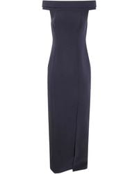 Ralph Lauren - "Adlar" Short Sleeves Gown Long Dress - Lyst