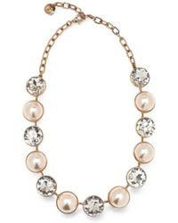 Carolina Herrera - Crystal-Embellishments Necklace - Lyst