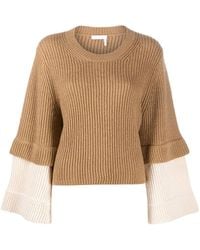 chloe cropped luxe pullover