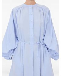 Loulou de Saison - Vitti Balloon-Sleeve Midi Dress - Lyst