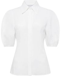 Gabriela Hearst - Sansi Puff-Sleeve Shirt - Lyst