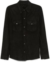 Salvatore Santoro - Suede Shirt Jacket - Lyst