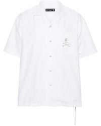 Mastermind Japan - Logo-embroidered Cotton Shirt - Lyst