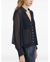 Morgan - Pleated Buttoned Blouse - Lyst