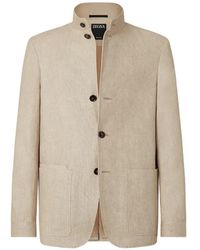 ZEGNA - Il Conte Oasi Linen Jacket - Lyst
