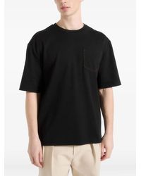 Manière De Voir - Whipstitch Pocket Cotton T-Shirt - Lyst