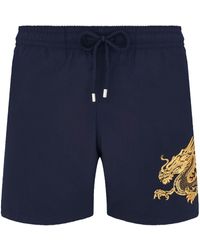 Vilebrequin - Jim Dragon-embroidered Swim Shorts - Lyst