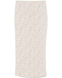 Fendi - Bloom-Jacquard Midi Skirt - Lyst