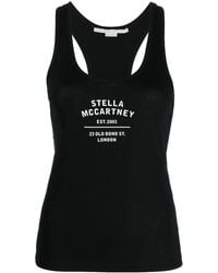 Stella McCartney - Logo-print Racerback Vest Top - Lyst