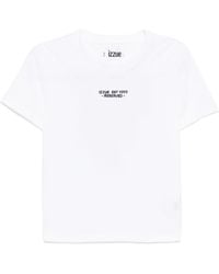 Izzue - Logo-Embroidered T-Shirt - Lyst